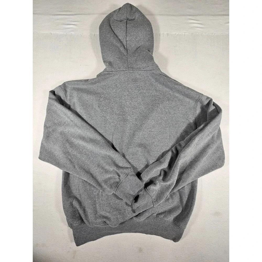 The North Face Mens Grey Circular Design Fleece Hoodie Sweatshirt A84GE Size M